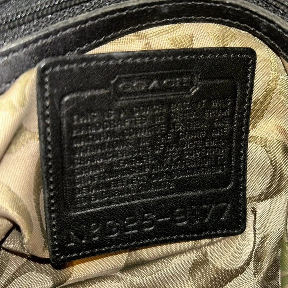 Coach Vintage Black Leather Satchel Bag